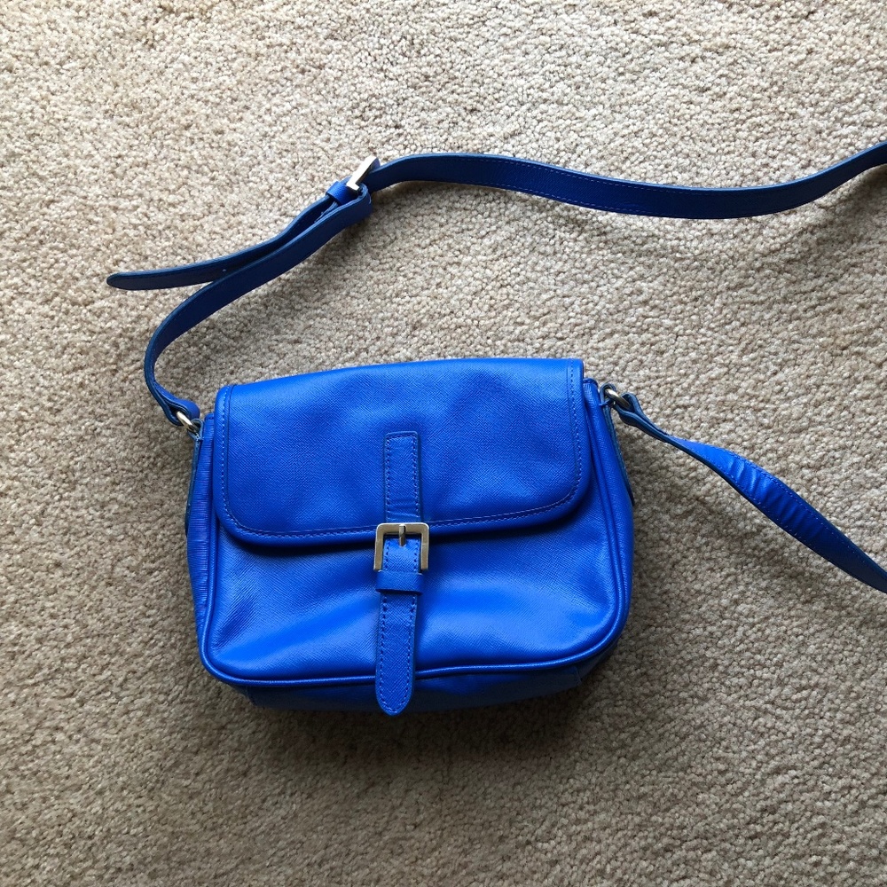 Cynthia Rowley Leather Purse Bag in Cobalt Blue